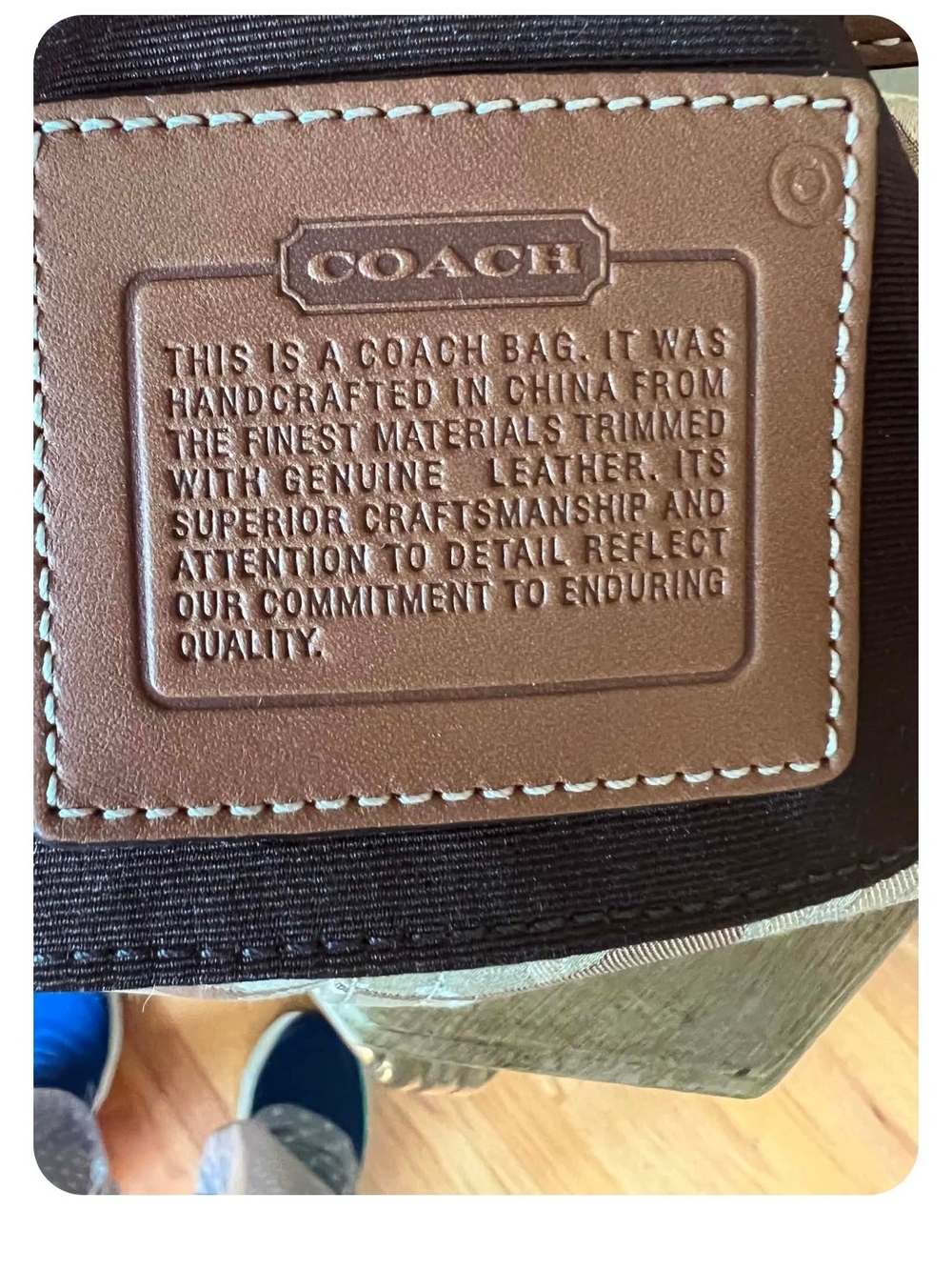 COACH Signature Mini Tote - Picture 7 of 8